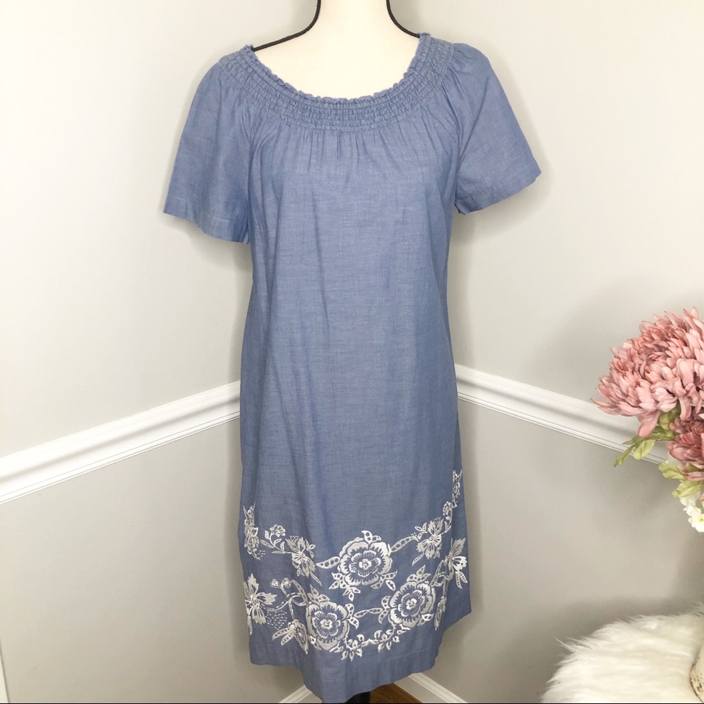 TALBOTS Short Sleeve Shirt Dress-Medium